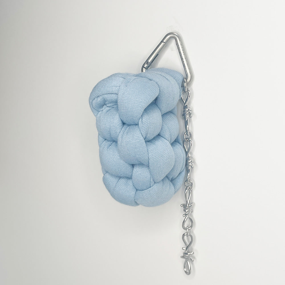 Scoubidou Lucky Charm Keyring (All Sky Blue)